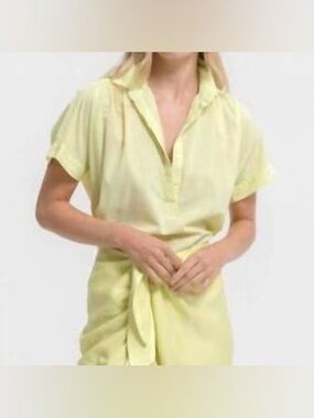 Cali Dreaming motley cotton top in pastel lime